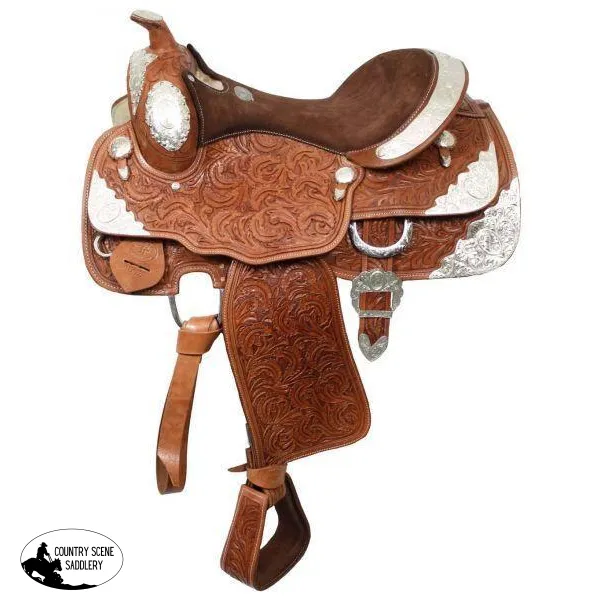 *16" Fully tooled Double T show saddle.