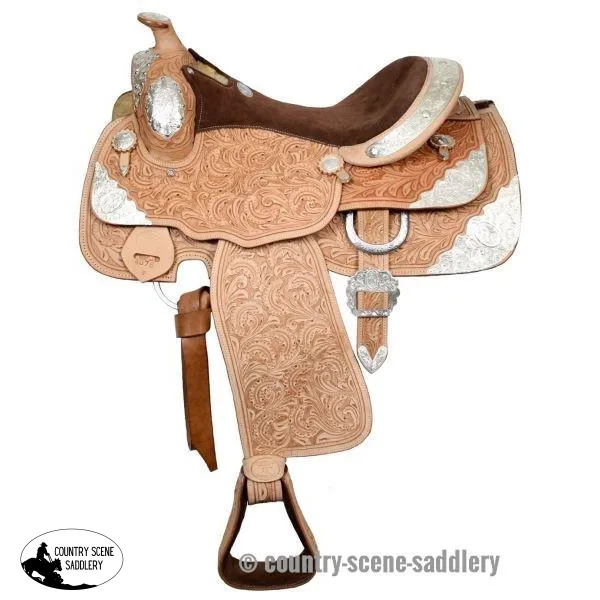 *16" Fully tooled Double T show saddle.