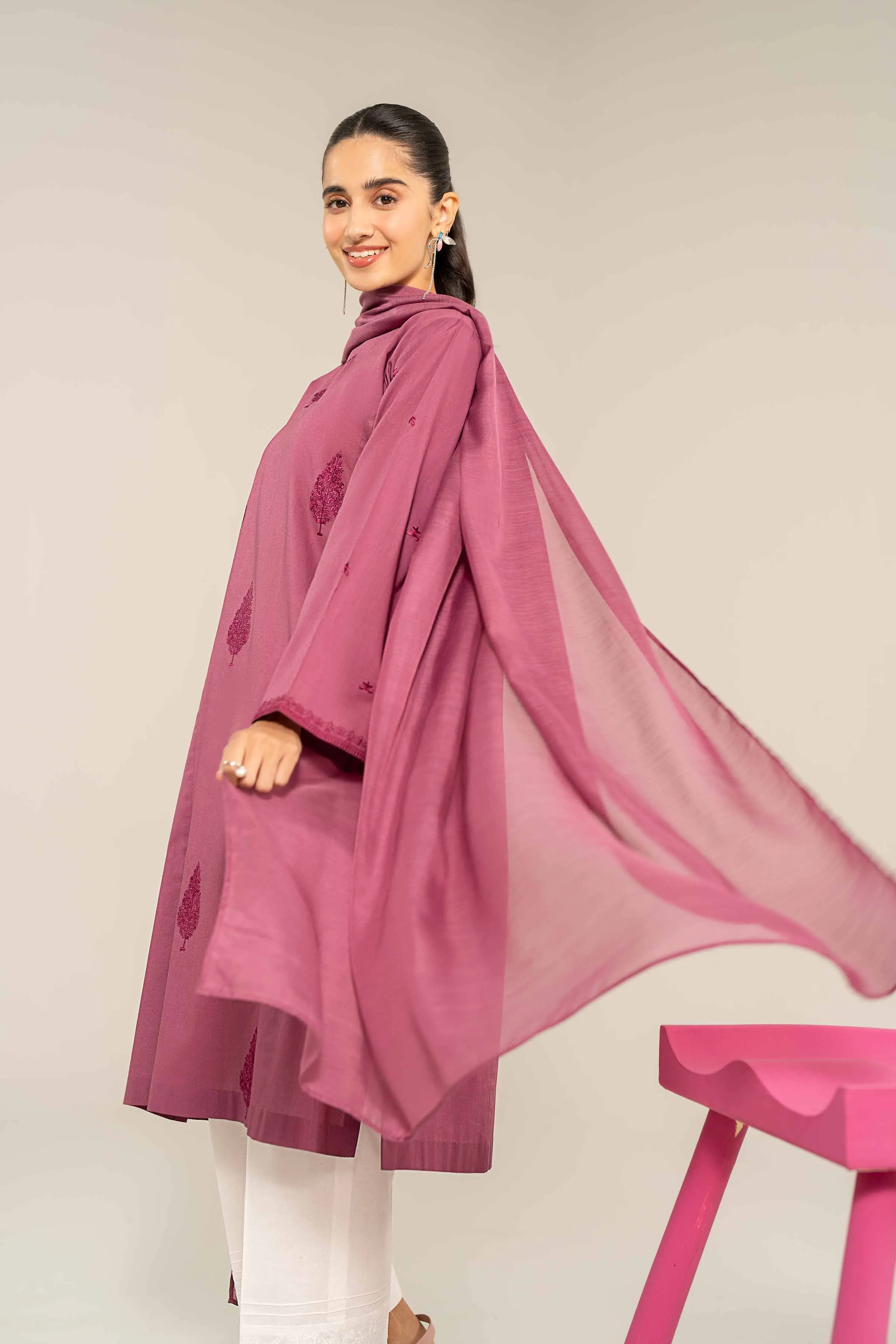 2 Piece - Embroidered Suit - PE24-94