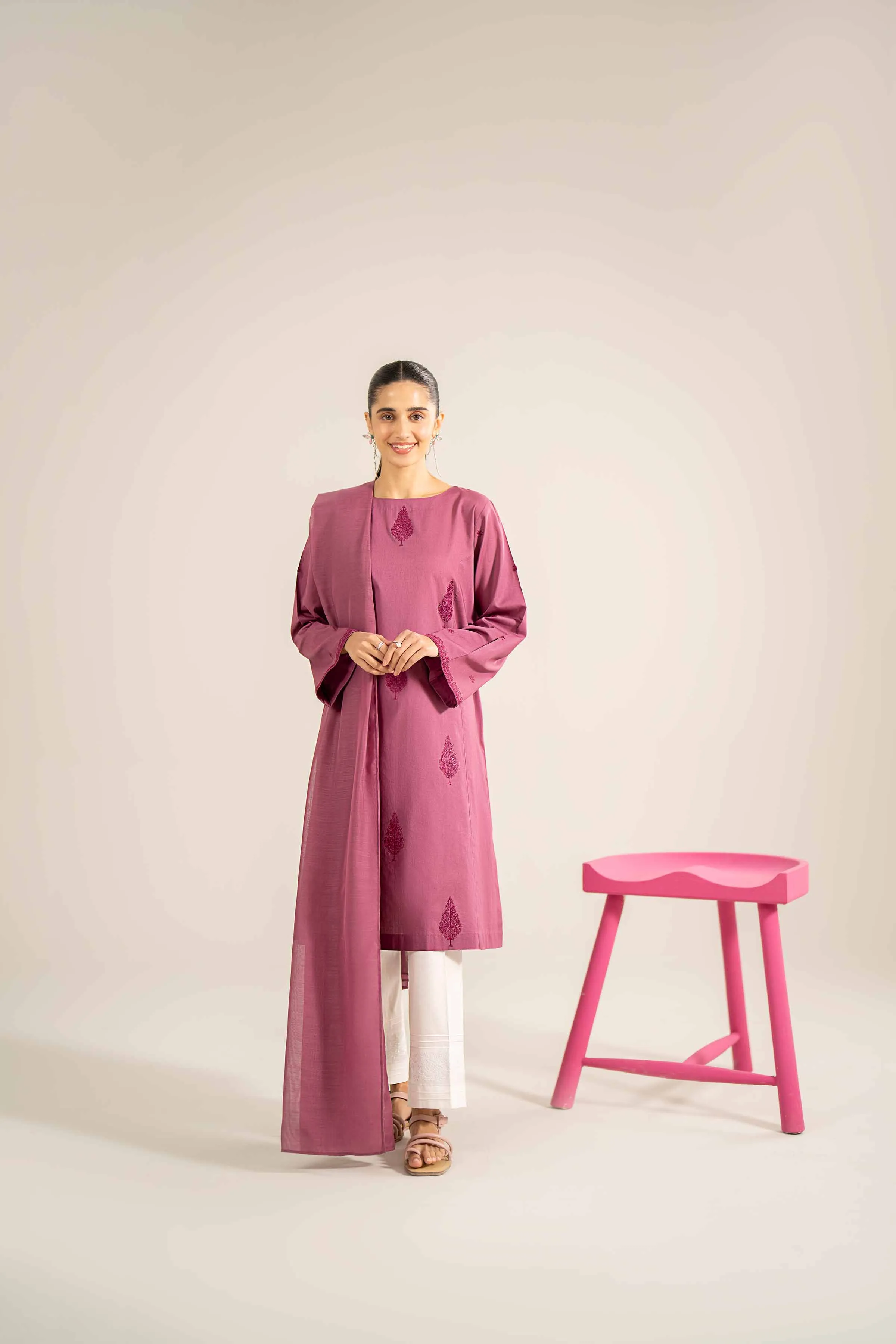 2 Piece - Embroidered Suit - PE24-94