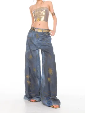 【24s Sep.】Heavy Gradient Wide Leg Washed Jeans