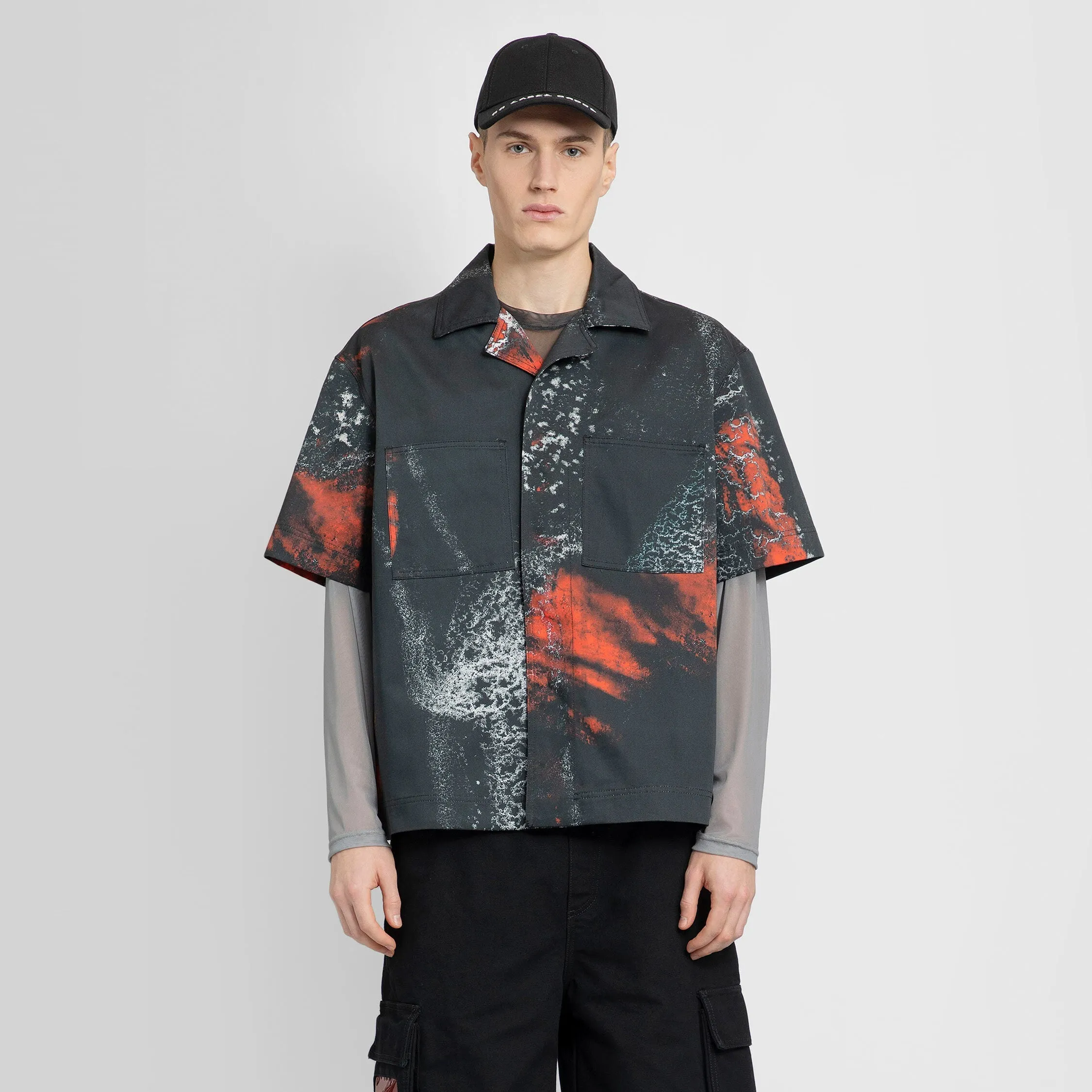44 LABEL GROUP MAN BLACK SHIRTS
