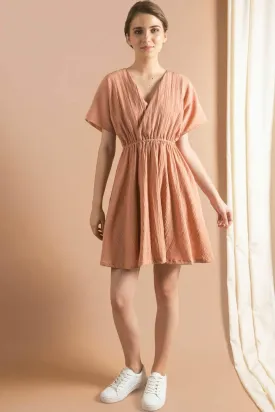 A-line Dress with Wrap Effect Top