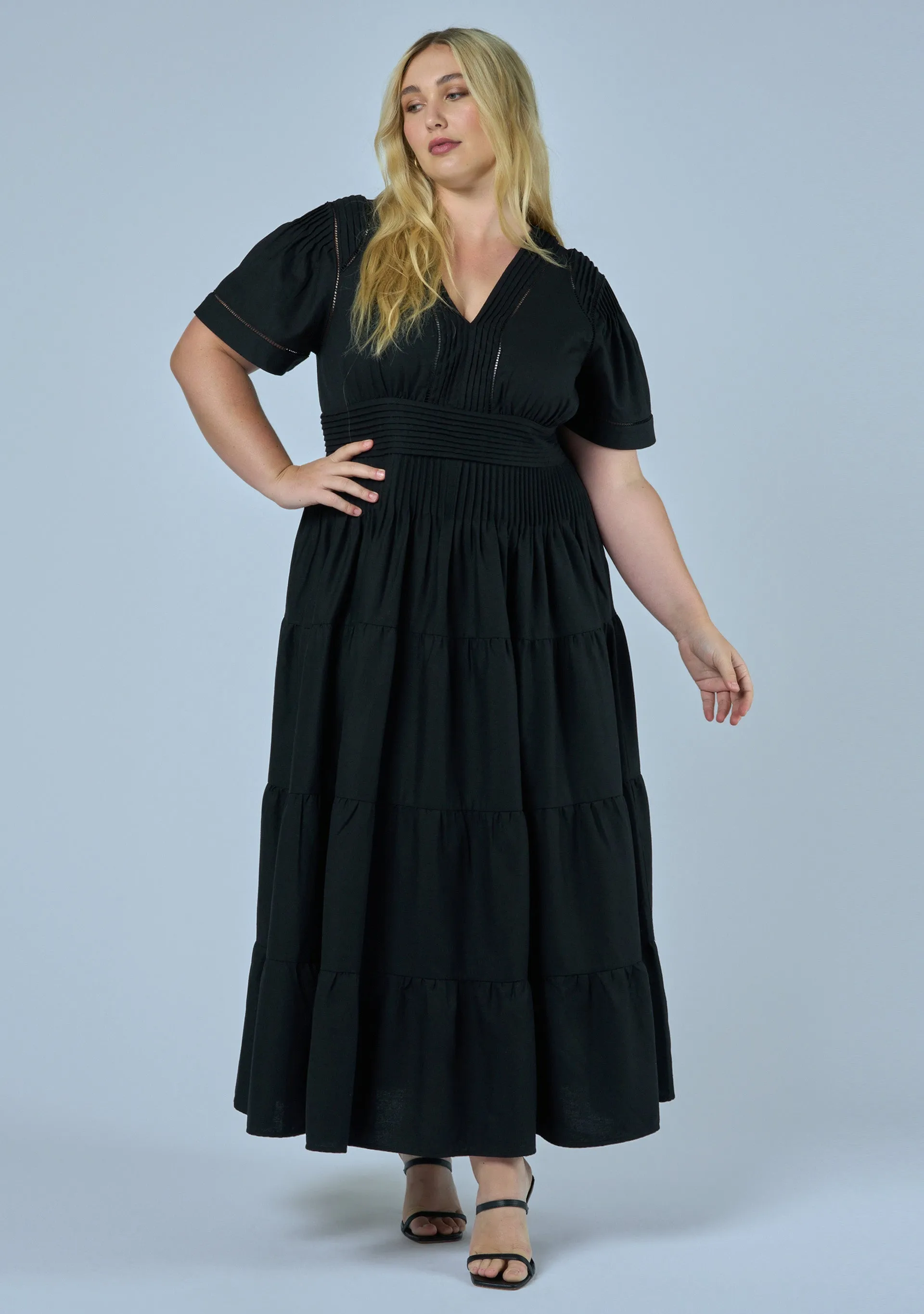 Abby Linen Maxi Dress