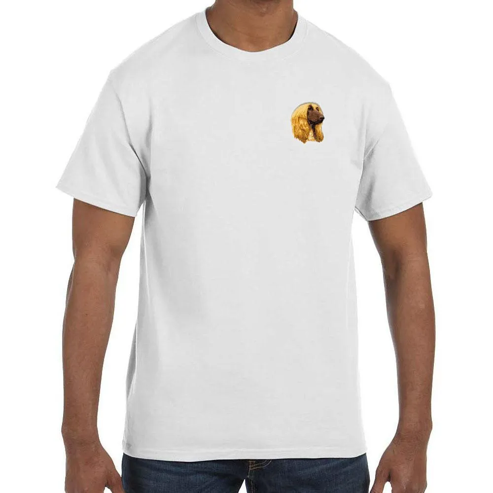 Afghan Hound Embroidered Mens T-Shirt