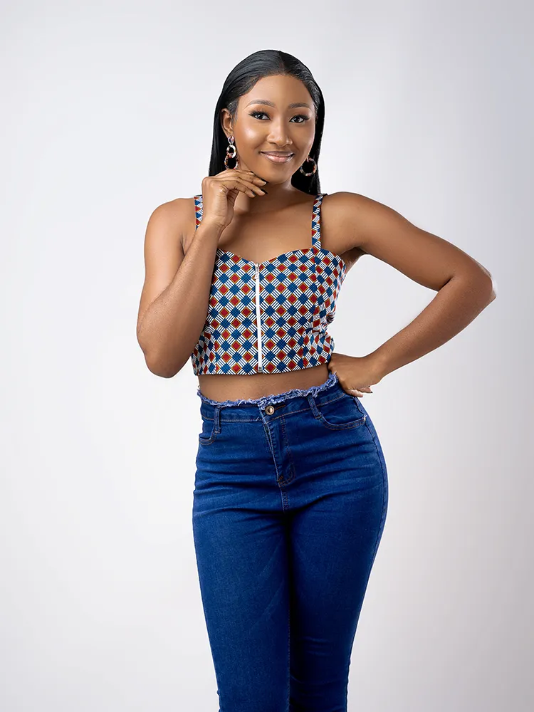 African Print SKIMPY ADA TOP
