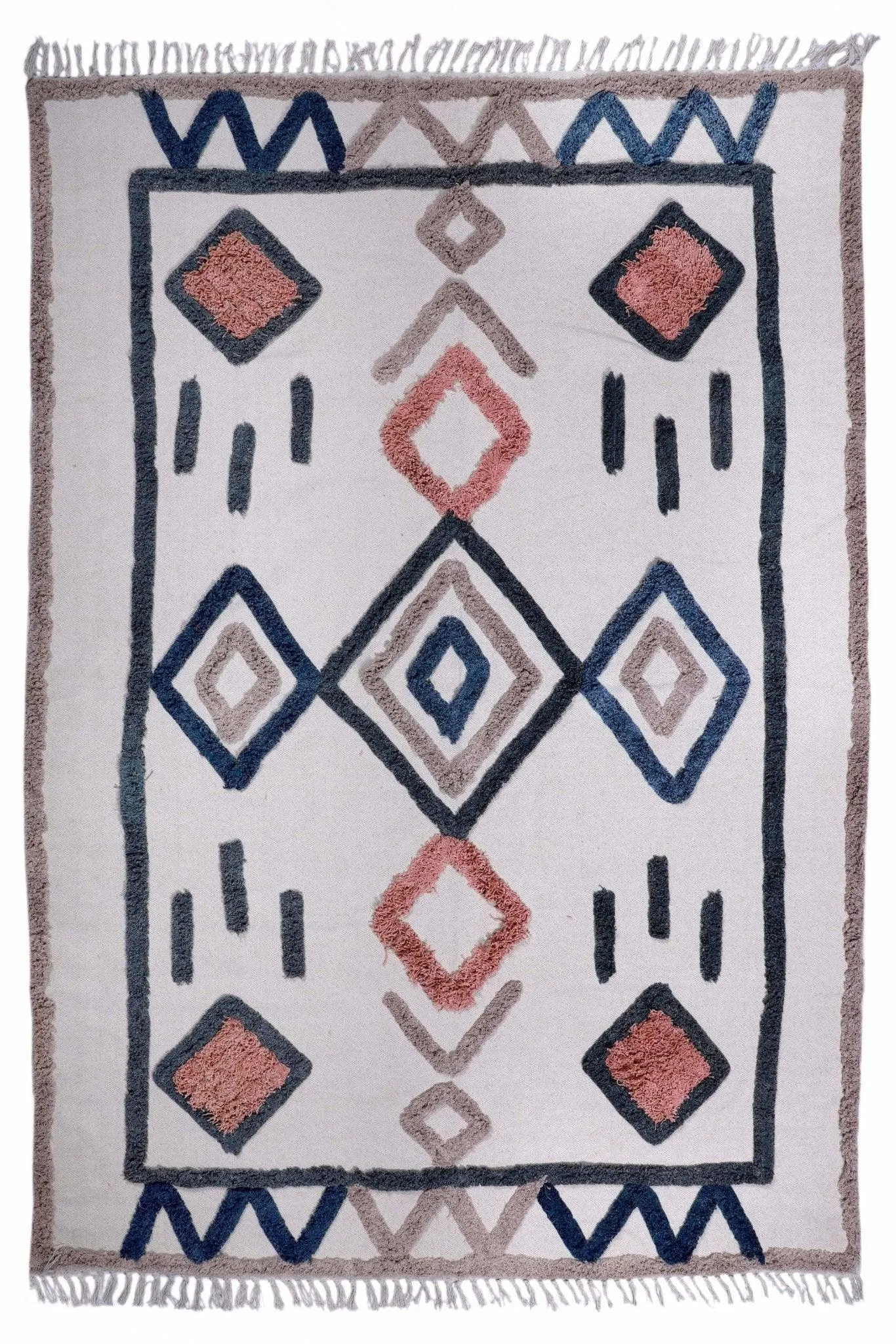 AJMER - HAND EMBROIDERED COTTON RUG
