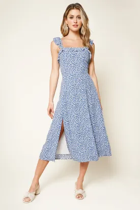 All Mine Floral Print Midi Dress