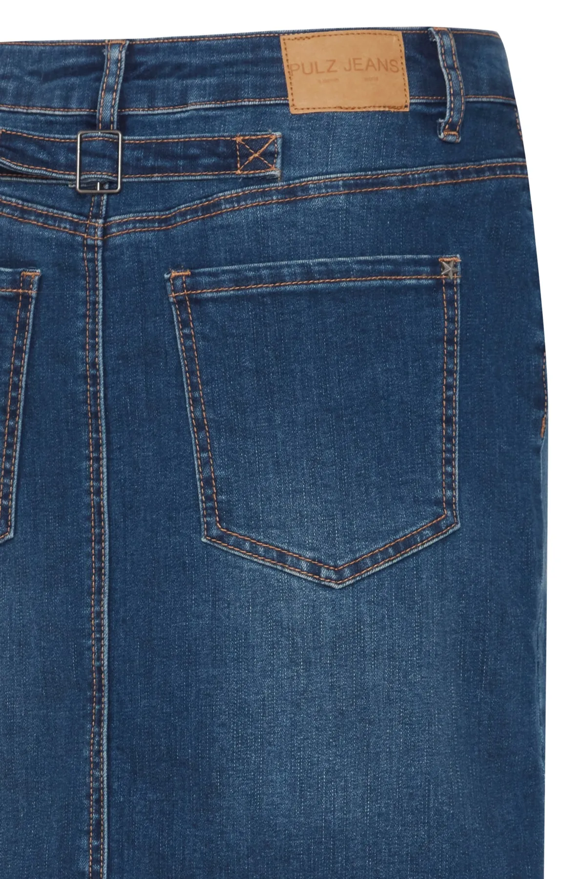 Alma Denim Skirt - Medium Blue Denim