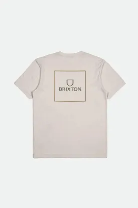 ALPHA SQUARE S/S STANDARD TEE - CREAM/OLIVE