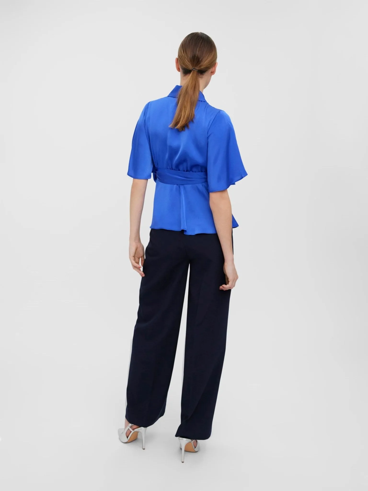 Amalia Wrap Top - Dazzling Blue