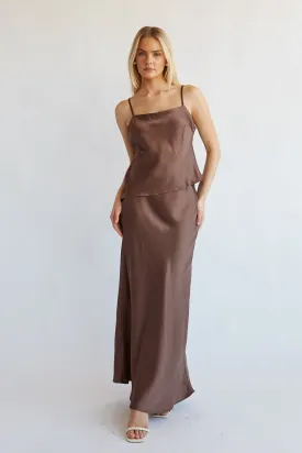 Amiri Satin Maxi Skirt