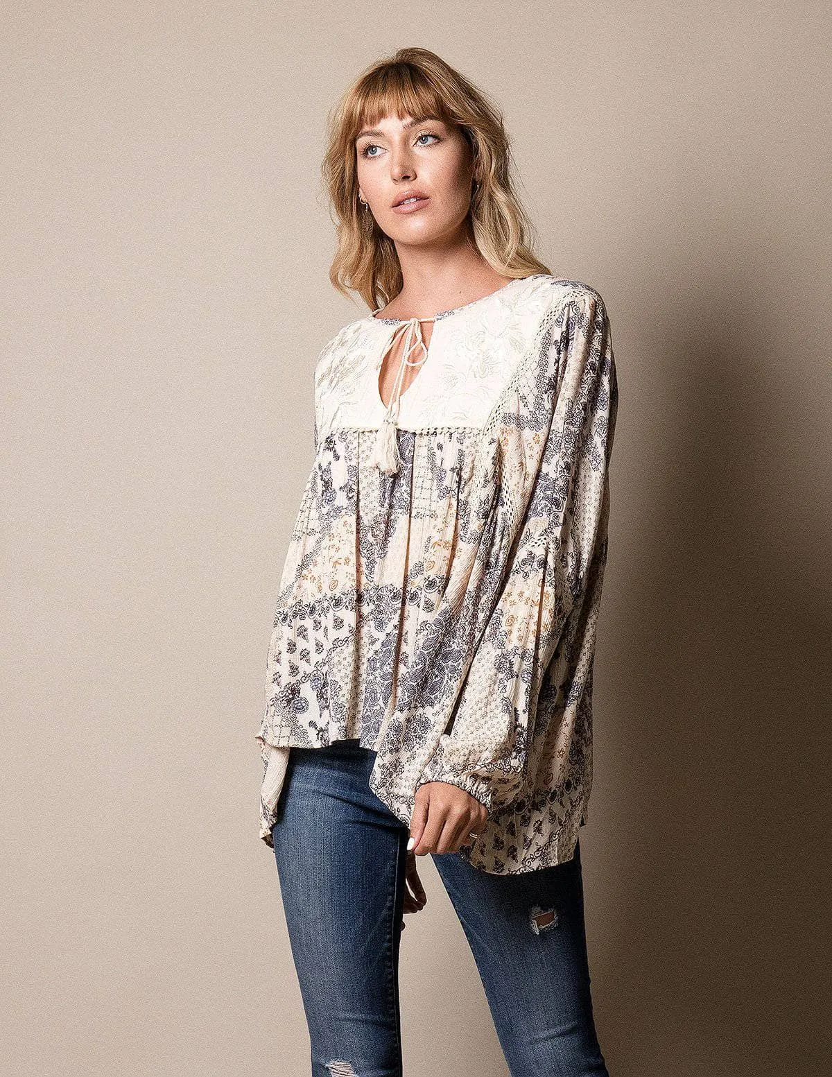 Angelica Tunic Top - Ivory