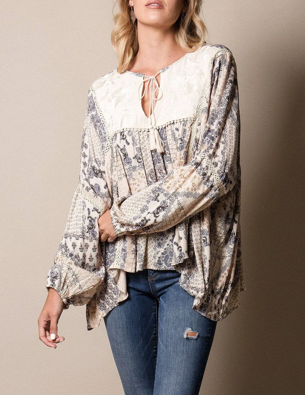 Angelica Tunic Top - Ivory
