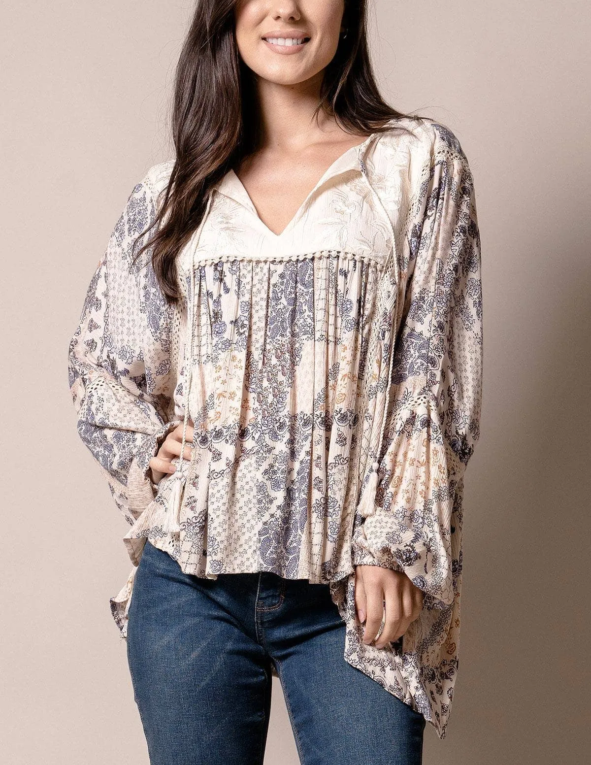Angelica Tunic Top - Ivory