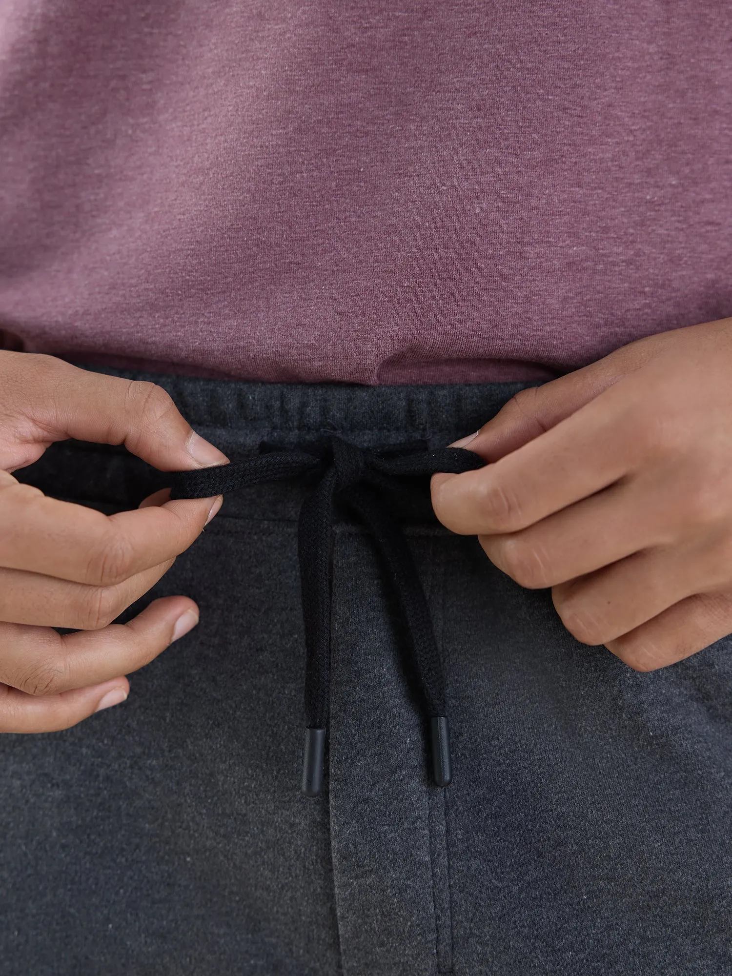 Anti Stain & Anti Odor Joggers with SAC Tech & Smart Pocket - Charcoal Melange