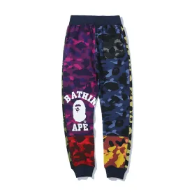 Unisex Camouflage Sweatpants with Multilayer Splicing for Personalized Casual Style