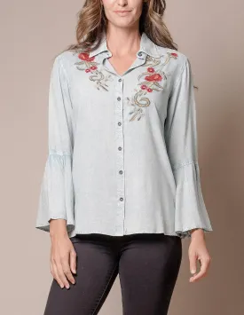 Arianna Vintage Embroidered Shirt - Large and XL Only