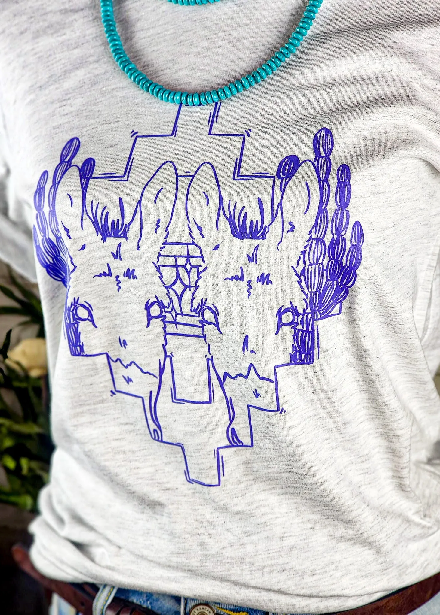 Ash Southwestern Donkey Short Sleeve Tee
