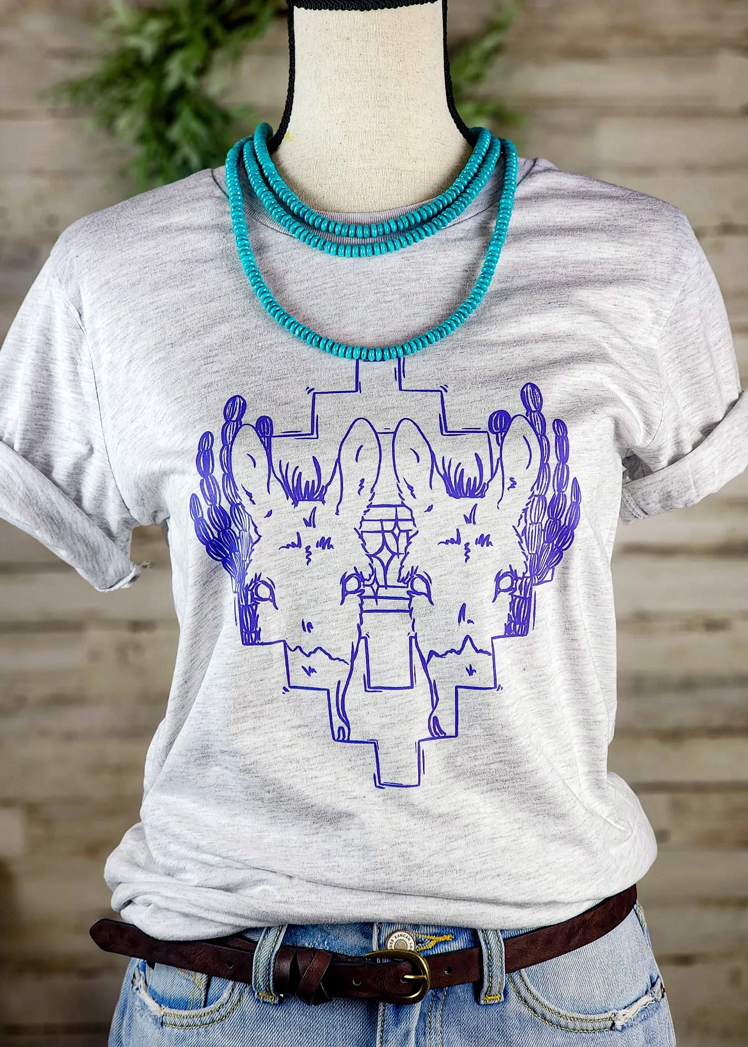 Ash Southwestern Donkey Short Sleeve Tee