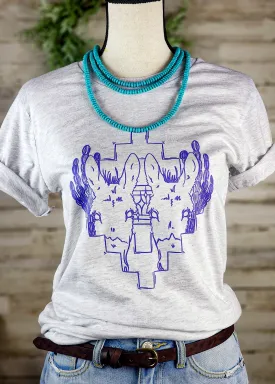 Ash Southwestern Donkey Short Sleeve Tee