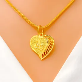 Asymmetrical Allah Heart Pendant