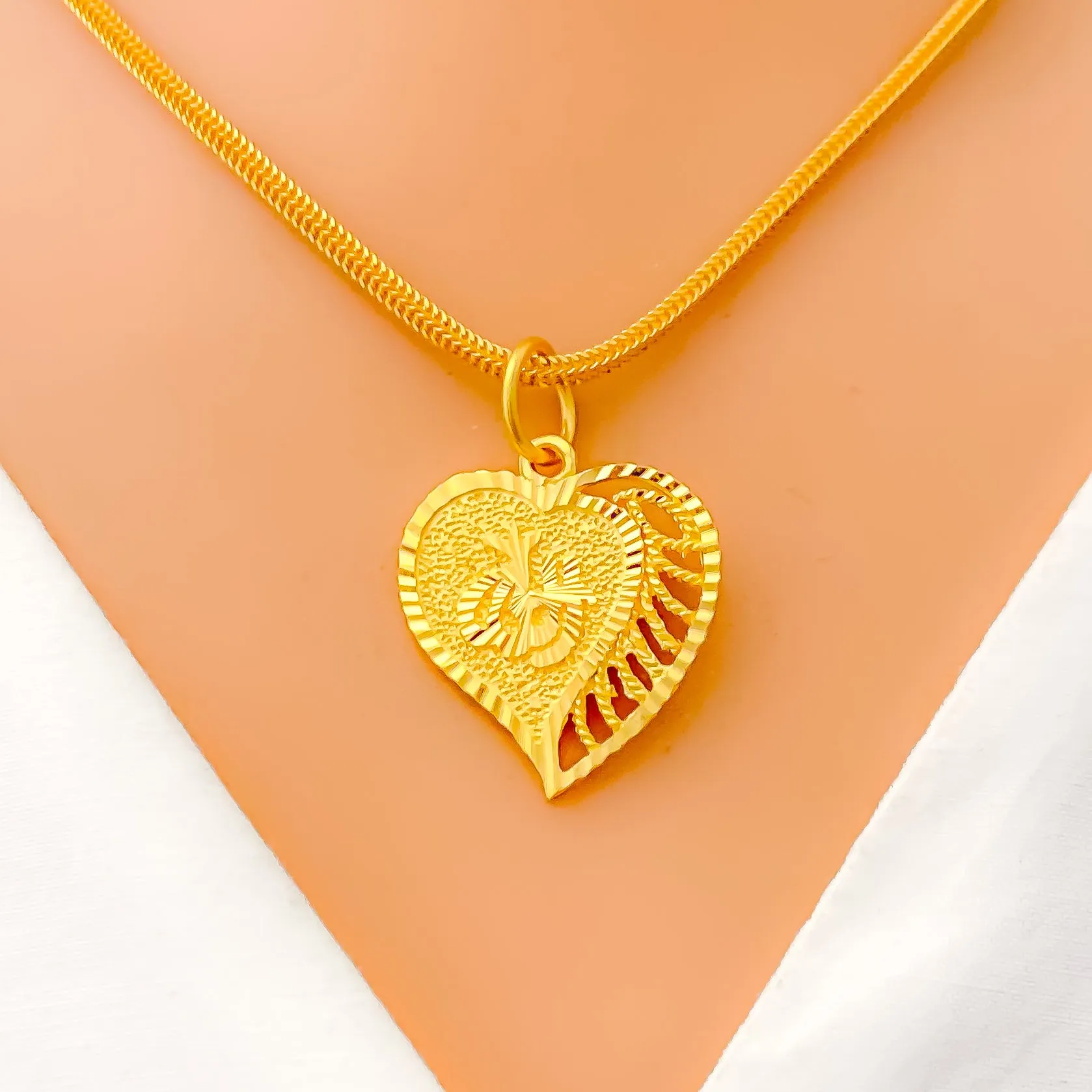 Asymmetrical Allah Heart Pendant