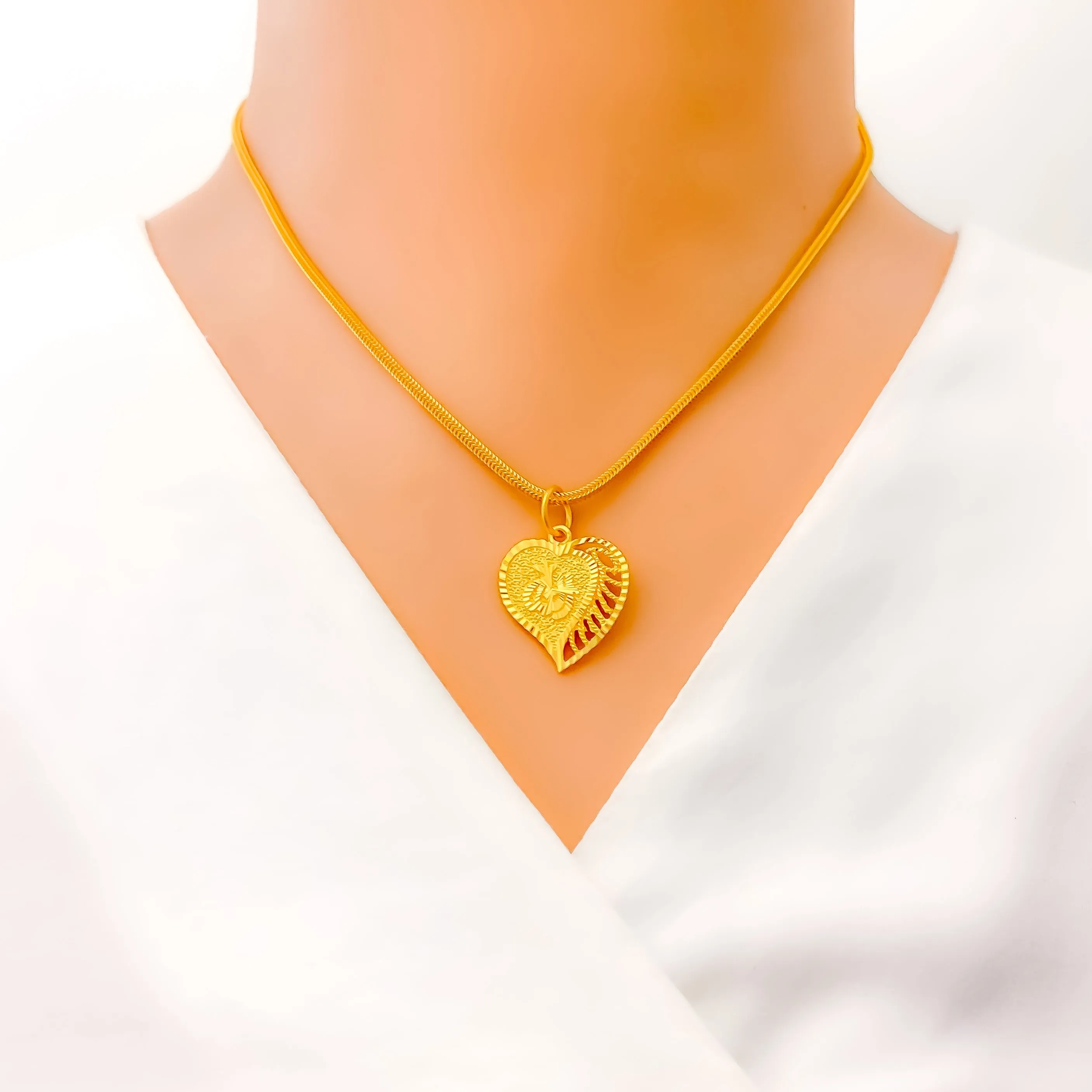 Asymmetrical Allah Heart Pendant