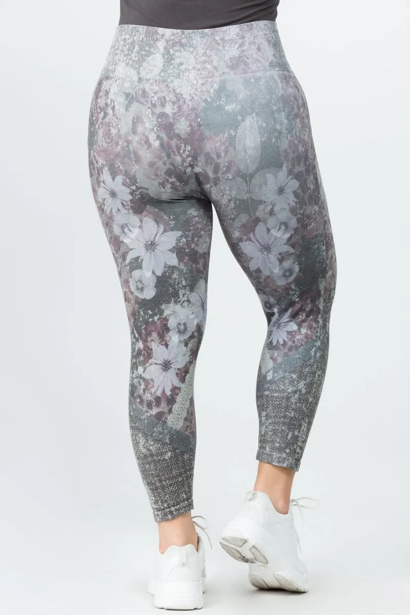 B4223XLC Capri/Short High Waist Crop Leggings Iris by M.Rena
