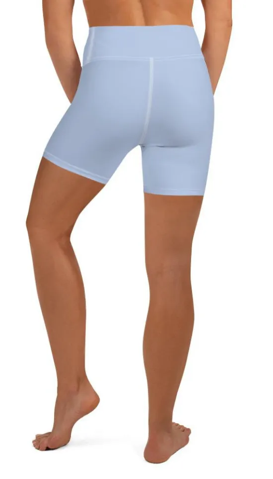 Baby Blue Yoga Shorts