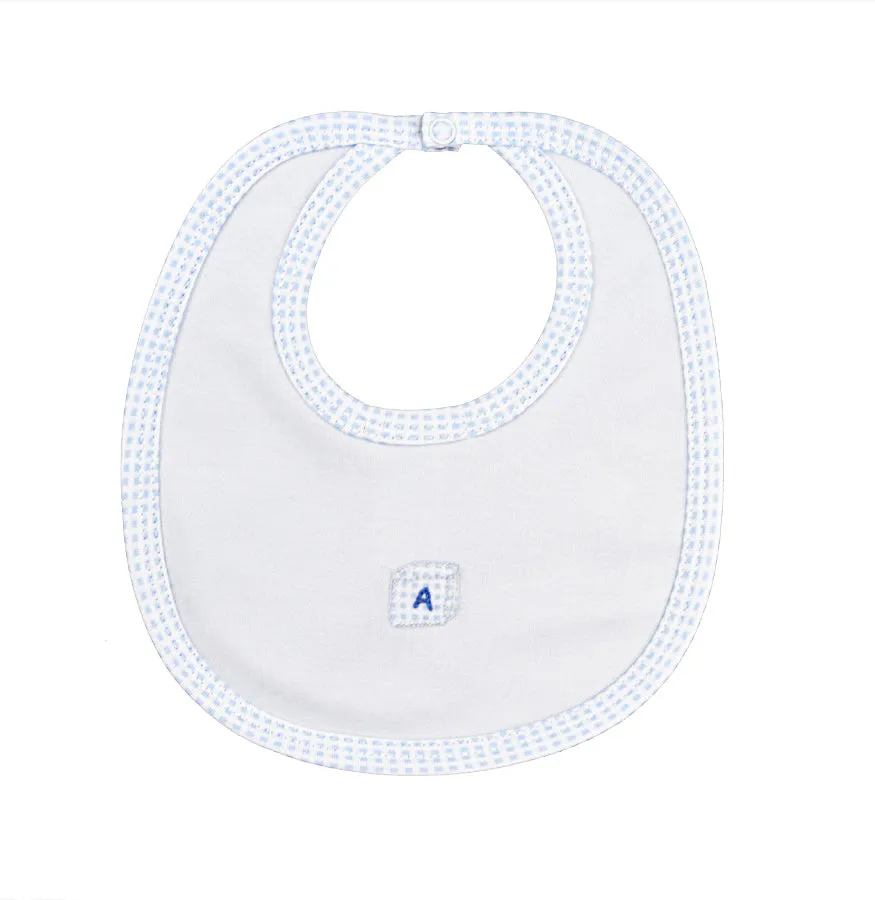 Baby Boy's Blue Check Jack In The Box Bib