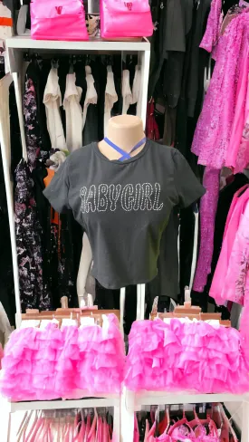 bad and boujee baby girl crop tops