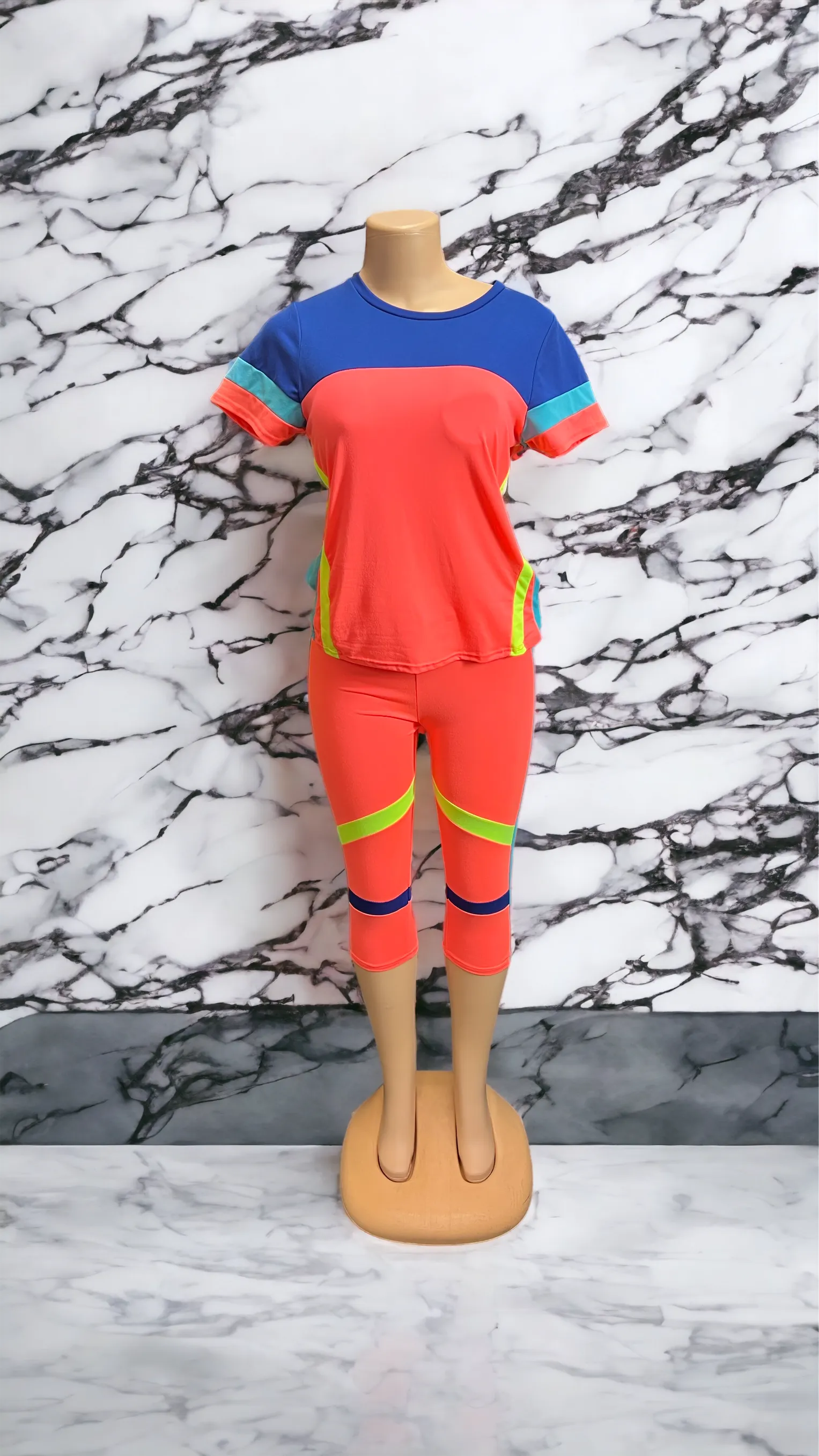 bad and boujee biker capri sets