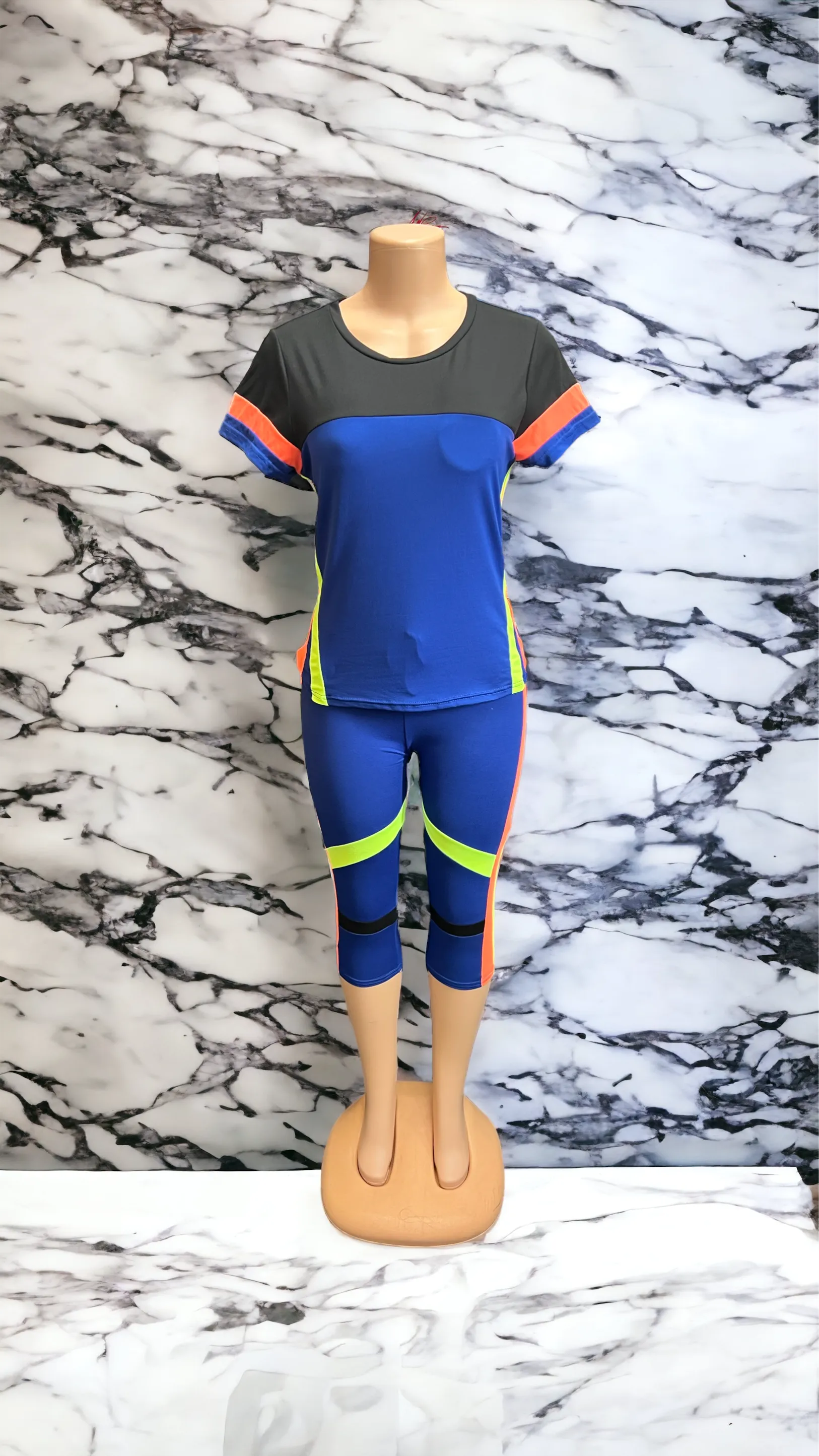 bad and boujee biker capri sets