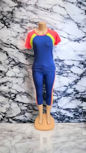 bad and boujee biker capri sets