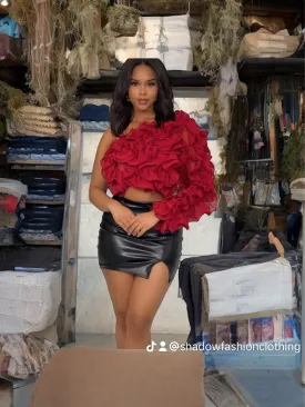 bad and boujee ruffle tops