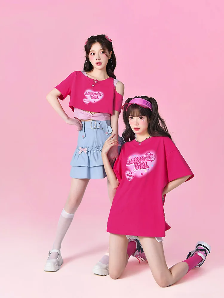 Barbie Girl Crop Tops & Tee