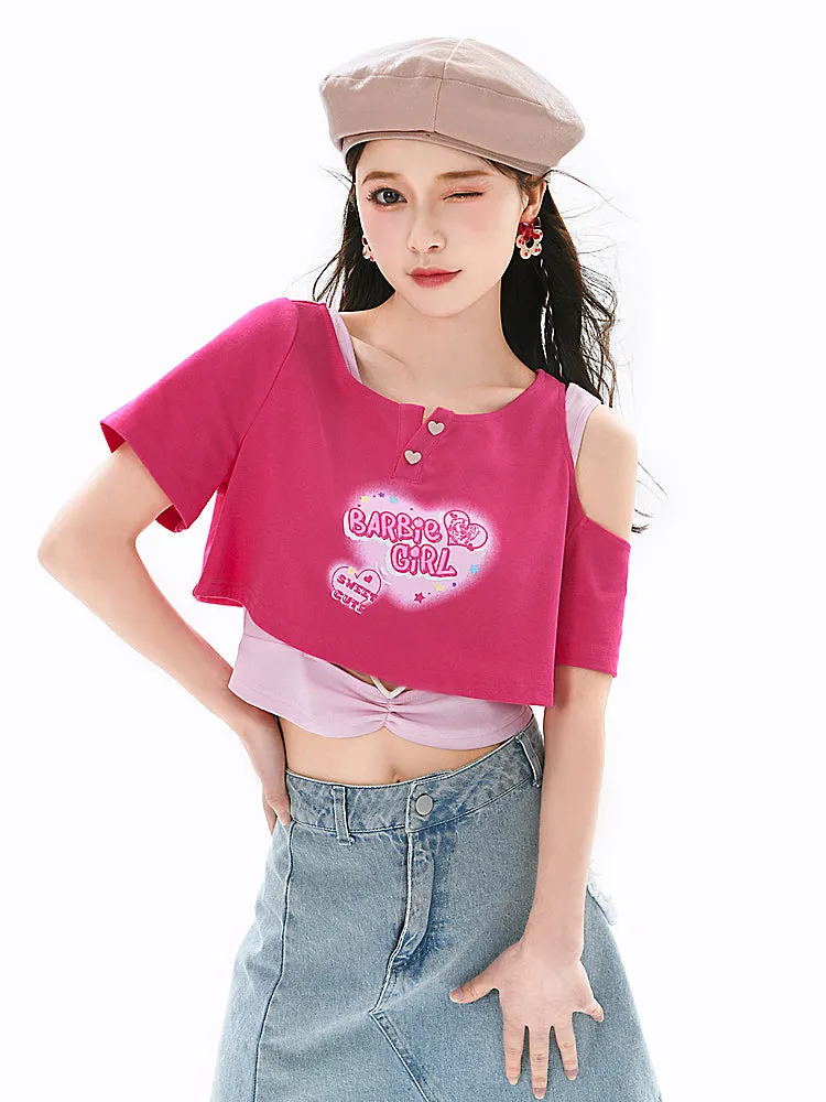 Barbie Girl Crop Tops & Tee
