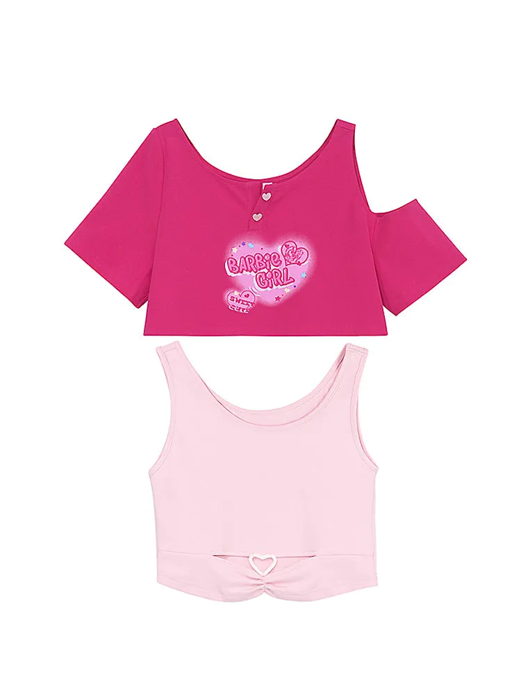 Barbie Girl Crop Tops & Tee