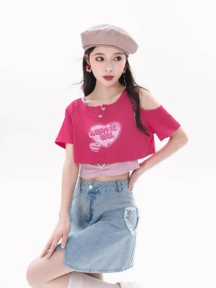 Barbie Girl Crop Tops & Tee