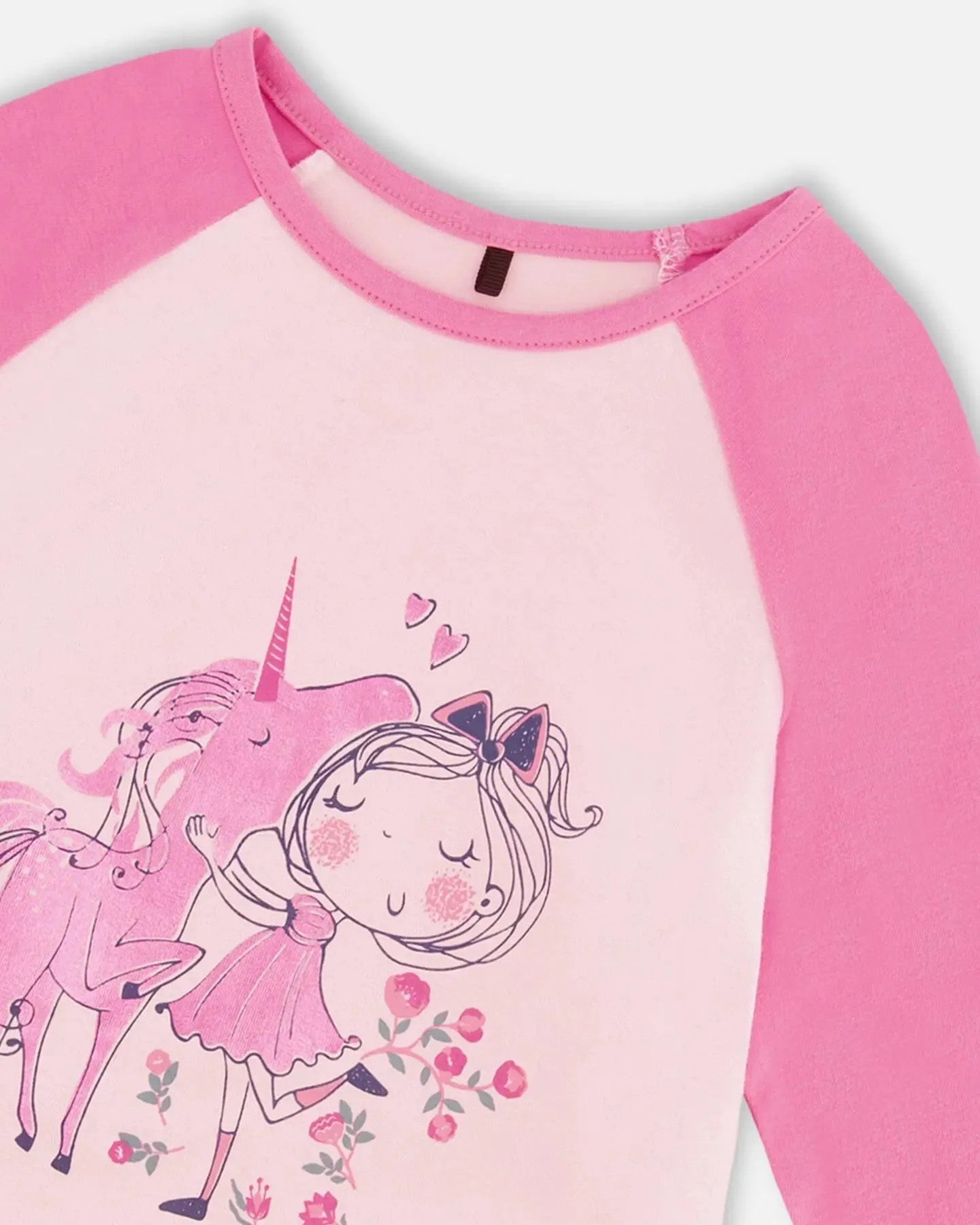 Baseball Top With Print Unicorn