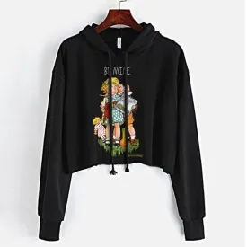 Be Mine Crop top Hoodie
