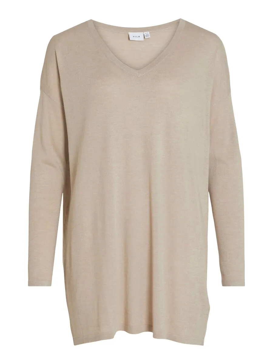 Natural Mélange Bella V-Neck Top – Stylish, Versatile Womens Fashion Shirt