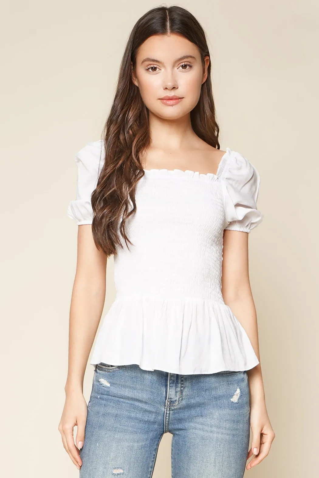 Bento Smocked Top