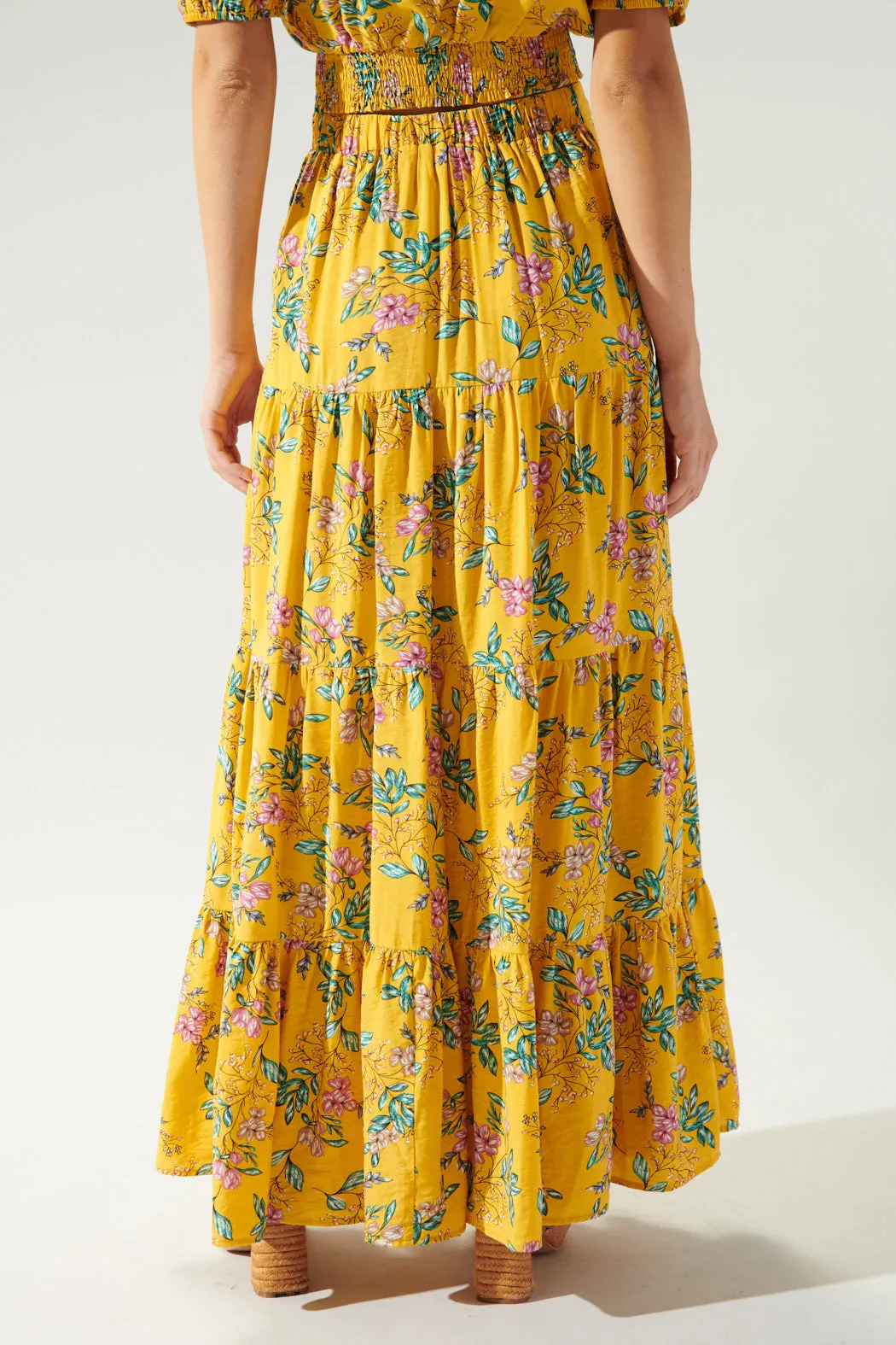 Betsey Floral Bellingham Tiered Maxi Skirt