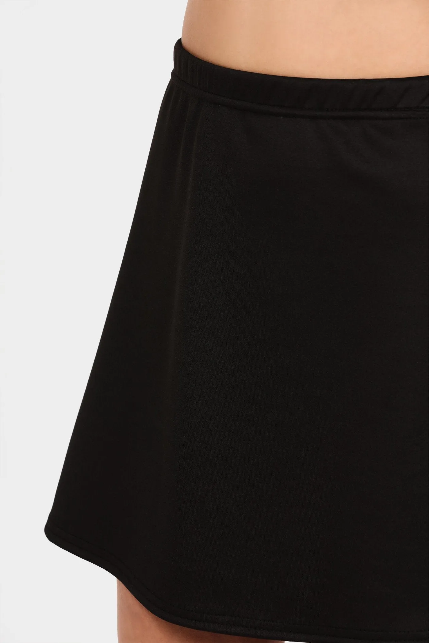 Black A-Line Mini Skirt