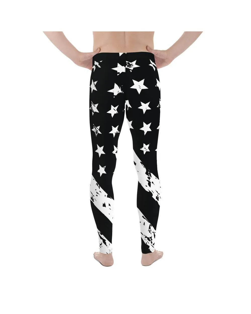 Black & White American Flag Meggings