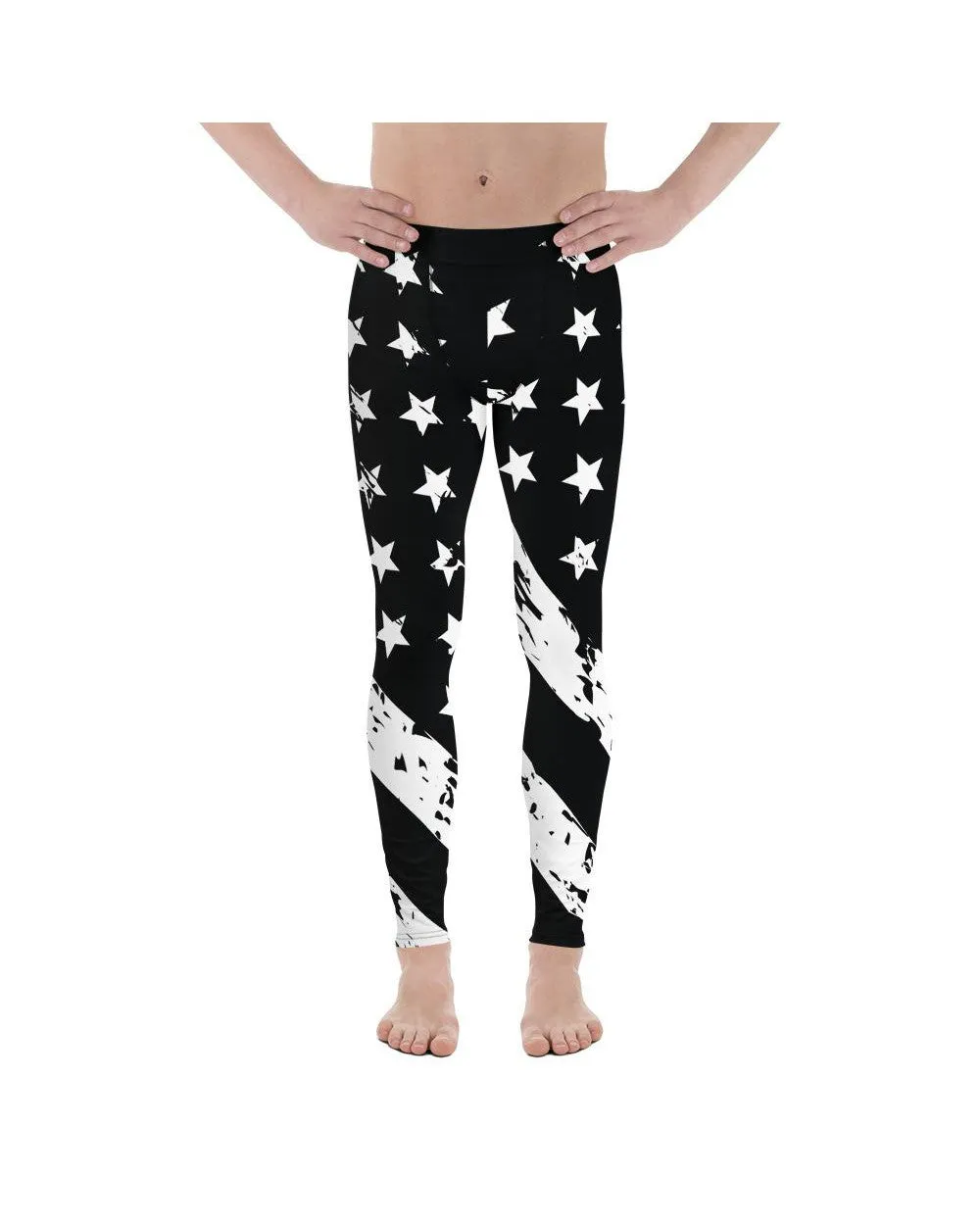 Black & White American Flag Meggings