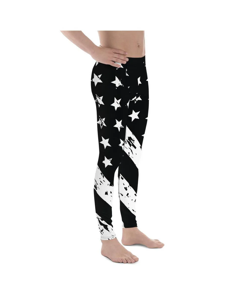 Black & White American Flag Meggings