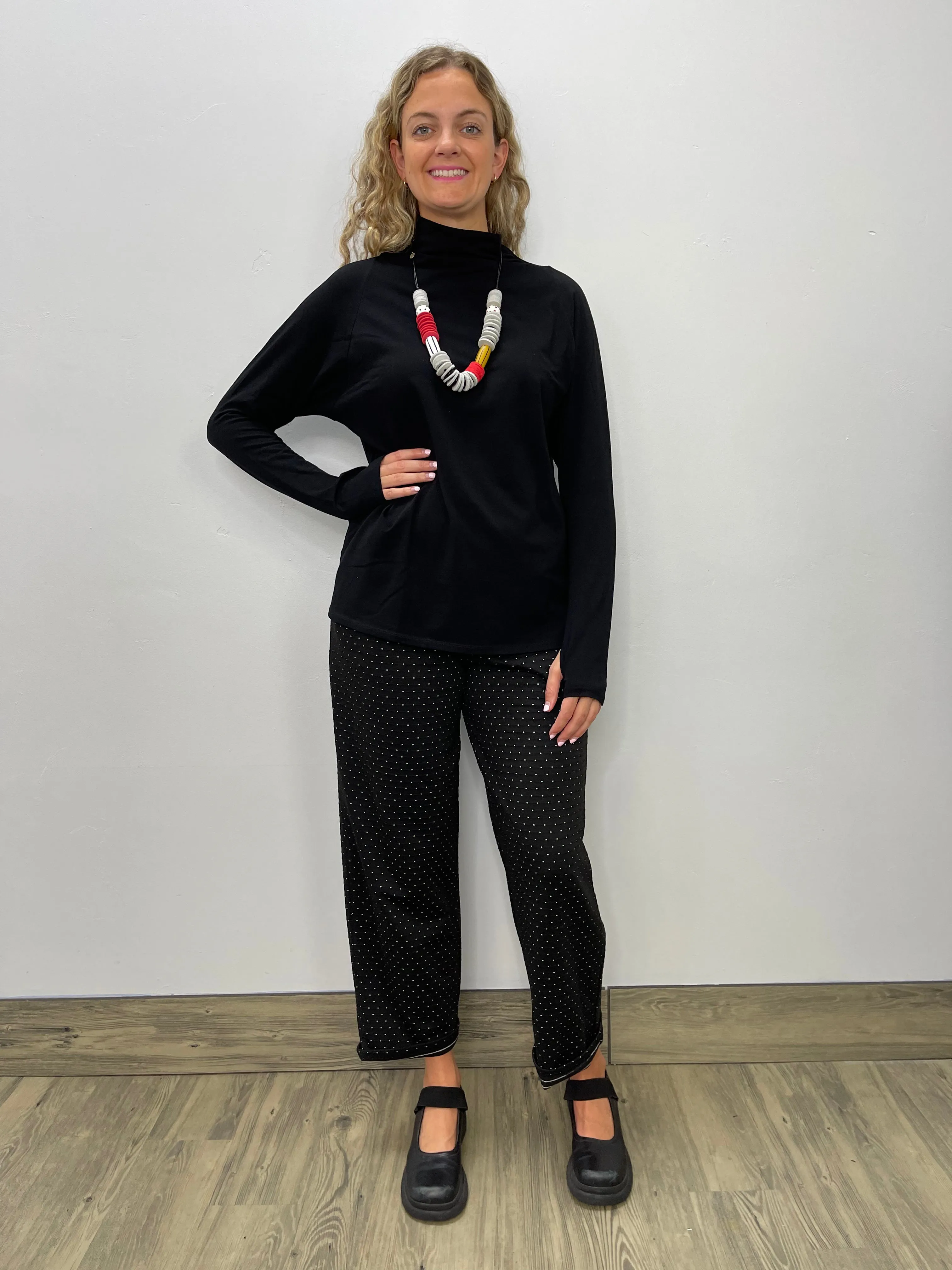 Black Long Sleeve Turtle Neck